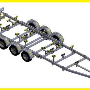 Remorque bateau NAVICA triple essieux