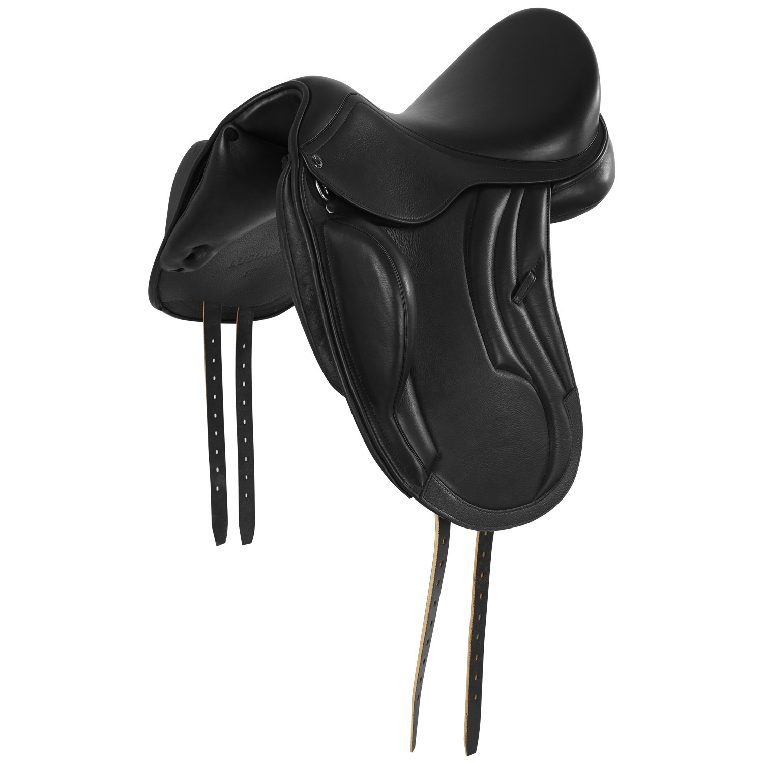 Selle de dressage à quartier unique en cuir Lusiana Equestro – Image 2