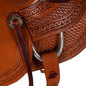 Selle western Wade avec embossage panier McBryan